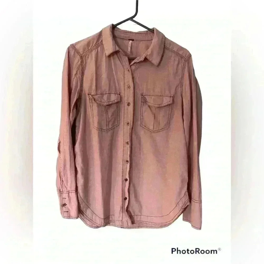 Free People Western Style button down - Picture 3 of 6